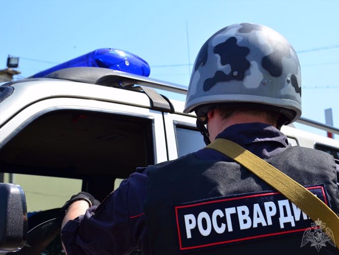 Росгвардейцы задержали дебошира, повредившего имущество таксиста