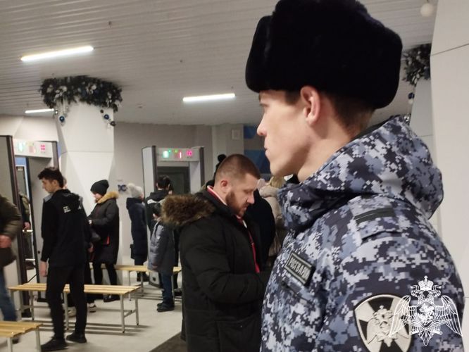 Росгвардейцы обеспечили безопасность матча Суперлиги по волейболу в Кузбассе