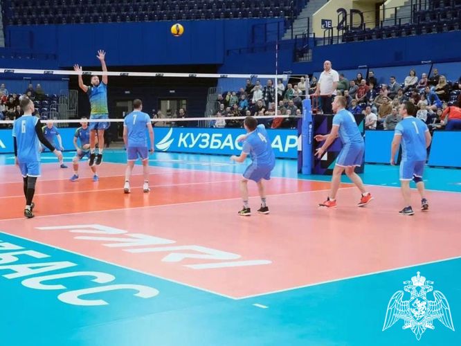 Росгвардейцы стали призерами соревнований по волейболу среди силовиков Кузбасса