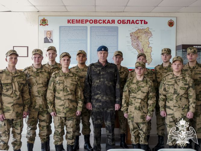 Первая команда кузбасских призывников отправилась для прохождения военной службы в легендарную дивизию Росгвардии  (ВИДЕО)