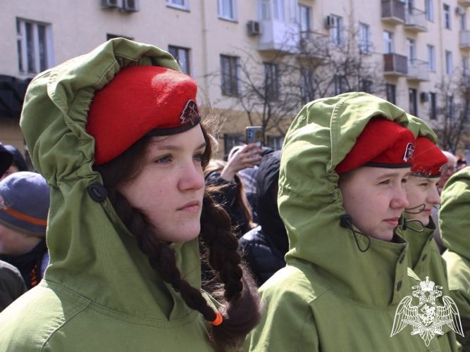 Воспитанники Росгвардии стали участниками всероссийской акции ко Дню Победы