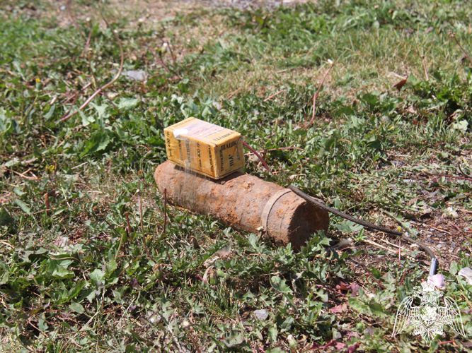 Сотрудники ОМОН уничтожили снаряд времен Первой мировой войны, обнаруженный кузбасскими рыбаками (ВИДЕО)