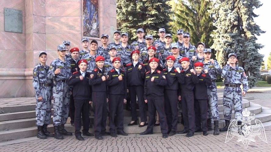Воспитанники Росгвардии выразили благодарность кузбасским омоновцам в честь памятной даты (ВИДЕО)
