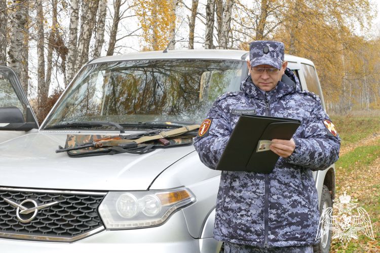 Кузбасские росгвардейцы и охотоведы провели совместный профилактический рейд