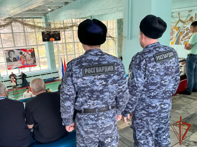 Безопасность спортивных мероприятий обеспечили росгвардейцы в Кузбассе