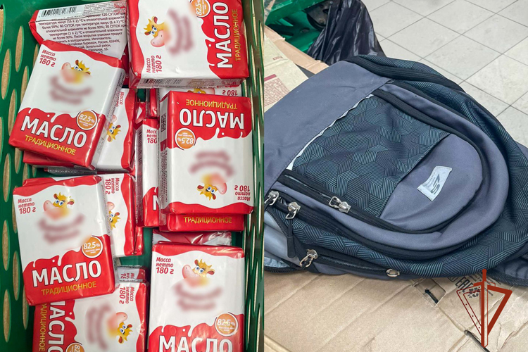 Росгвардейцы задержали мужчину за попытку хищения 18 упаковок сливочного масла (ФОТО)