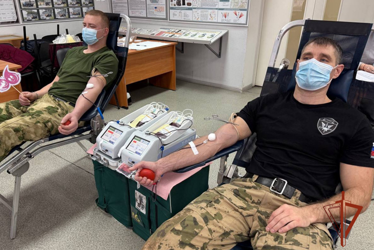 Новокузнецкий ОМОН «Рубеж» пополнил банк крови для помощи кузбассовцам
