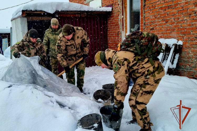 В Кузбассе спецназ Росгвардии и кадеты пришли на помощь кемеровскому приюту для животных