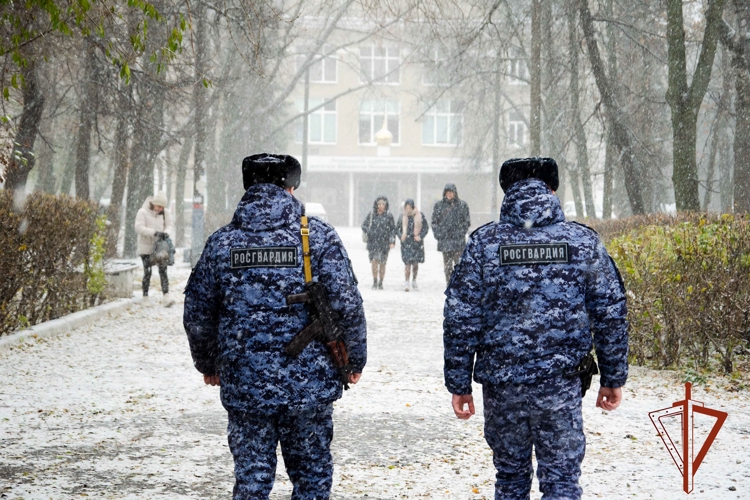 Росгвардейцы обеспечили безопасность нуждающейся в помощи гражданки на улице города