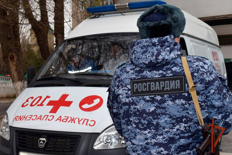 Росгвардейцы защитили работников скорой помощи от агрессивного прохожего
